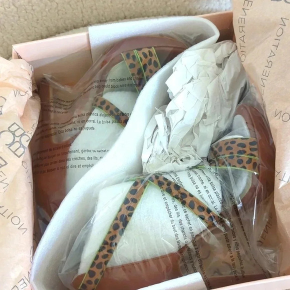 BCBGeneration Granvill2 Crisscross Leopard Platform Sandals - Picture 10 of 10